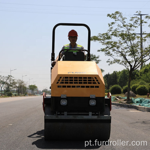 Percurso de tambor duplo no rolo vibratório rolo vibratório em tandem Rolo compactador liso para tambor FYL-900